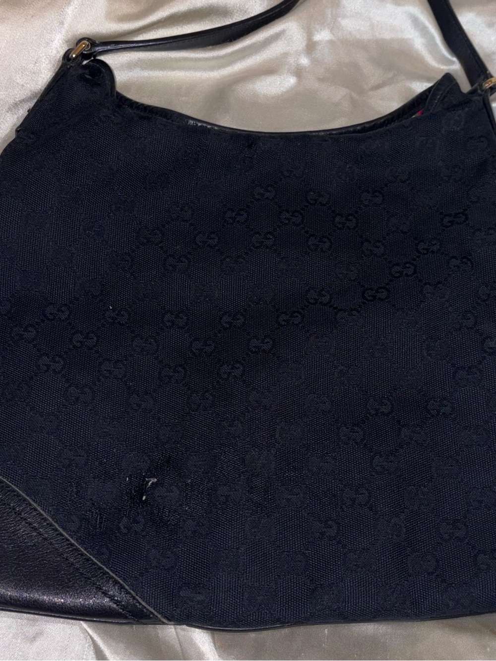 Black Designer Gucci 'New Britt' Hobo bag - Picture 2 of 6